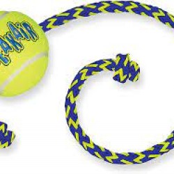 Kong SqueakAir Ball with Rope