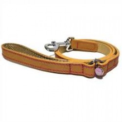 Rosewood Lux Leather Tan Dog Lead