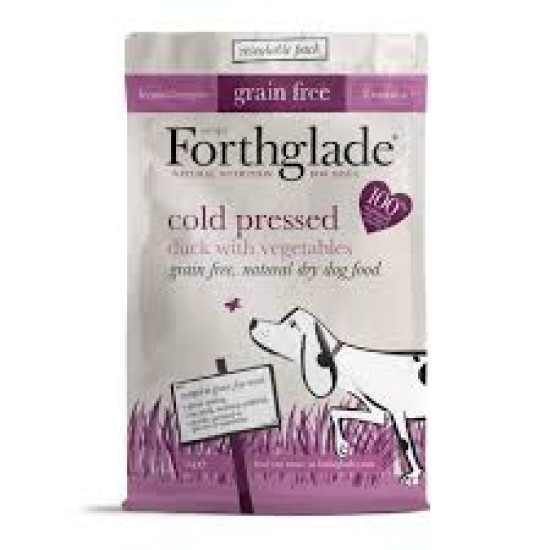 Forthglade Cold Pressed Grain Free Duck & Veg Dog 1kg Forthglade Cold Pressed Grain Free Duck & Veg Dog 1kg