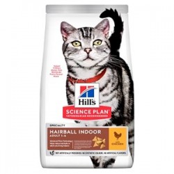 Hills Science Plan Feline Adult Hairball & Indoor Cat Chicken 1.5kg