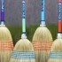 Red Gorilla Traditional Corn Broom with coloured handle 