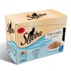 Sheba Fine Flakes Fish Selection 4x12x85g
