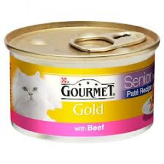 Gourmet Gold Senior Pate with Beef 12 x 85g Gourmet Gold Senior Pate with Beef 12 x 85g