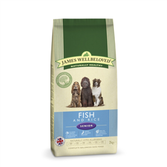 James Wellbeloved Fish & Rice Senior Dog Food 2kg