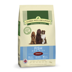 James Wellbeloved Fish & Rice Adult Dog Food 7.5kg