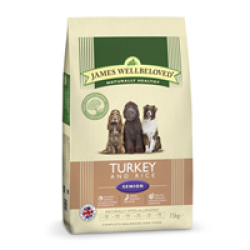 James Wellbeloved Turkey & Rice Senior Dog Food 7.5kg