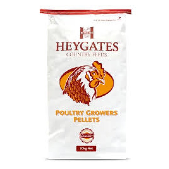 Heygates Poultry Grower Pellets 20kg Heygates Poultry Grower Pellets 20kg