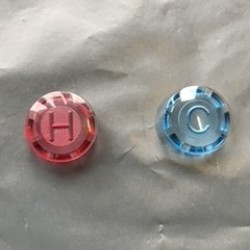Hot or Cold Plastic Coloured Tap Cap