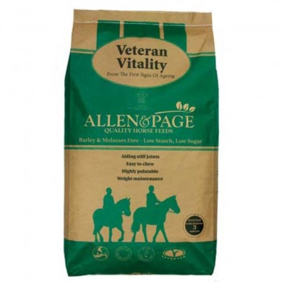 Allen & Page Veteran Vitality Horse Feed 20 kg Allen & Page Veteran Vitality Horse Feed 20 kg