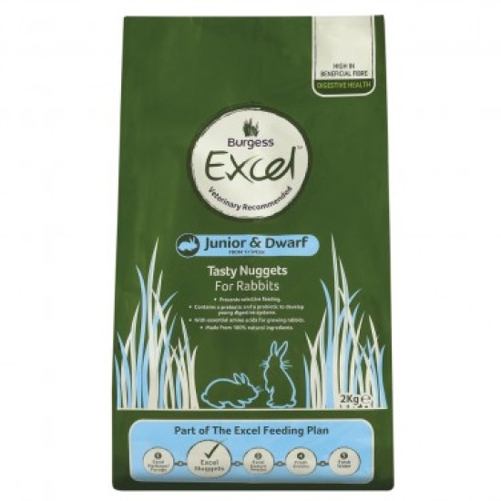 Burgess excel rabbit junior and dwarf 2kg Burgess excel rabbit junior and dwarf 2kg