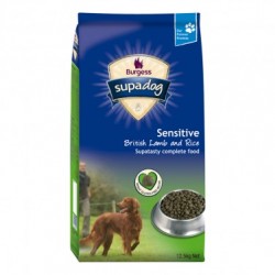 Burgess Sensitive Lamb & Rice Dog Food 12.5kg