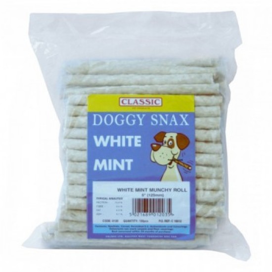 Classic Munchy Roll White Mint 100x5" Classic Munchy Roll White Mint 100x5"