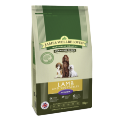 James Wellbeloved Grain Free Lamb & Vegetable Senior Dog Food 10 kg