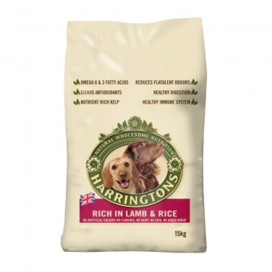 Harringtons Lamb & Rice Dog Food 15kg Harringtons Lamb & Rice Dog Food 15kg