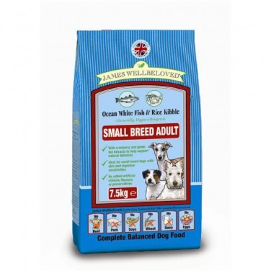 James Wellbeloved Small Breed Fish & Rice Dog Food 7.5kg James Wellbeloved Small Breed Fish & Rice Dog Food 7.5kg