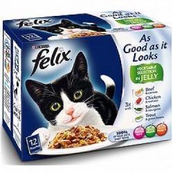 Felix Pouch AGAIL Country Vegetable Selection 4x12x100g  