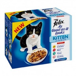 Felix Pouch Kitten Fish&Meat CIJ 4x12x100g