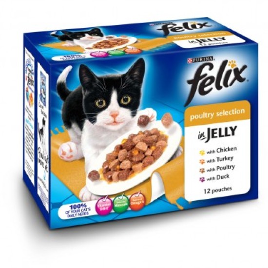 Felix Pouch Poultry CIJ 4x12x100g Felix Pouch Poultry CIJ 4x12x100g