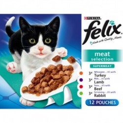 Felix Pouch Meat Selection CIJ 4x12x100g