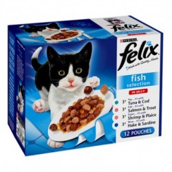 Felix Pouch Fish Selection CIJ 4x12x100g