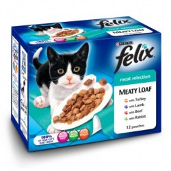 Felix Pouch Meaty Loaf Meat 4x12x100g