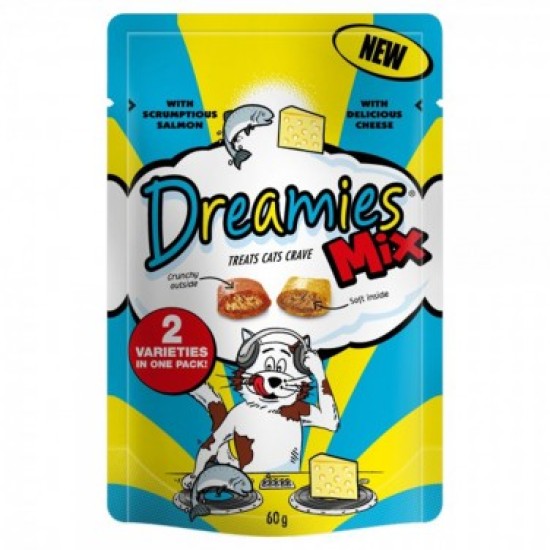 Dreamies Mix Salmon & Cheese 8x60g Dreamies Mix Salmon & Cheese 8x60g