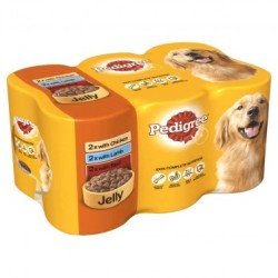 Pedigree Mixed Cans in Jelly 4x6x400g