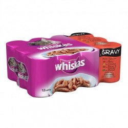 Whiskas Tins 1+ Meaty Selection in Gravy 4 x 6 x 400g