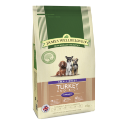 James Wellbeloved Turkey & Rice Small Senior Dog Food 1.5 kg