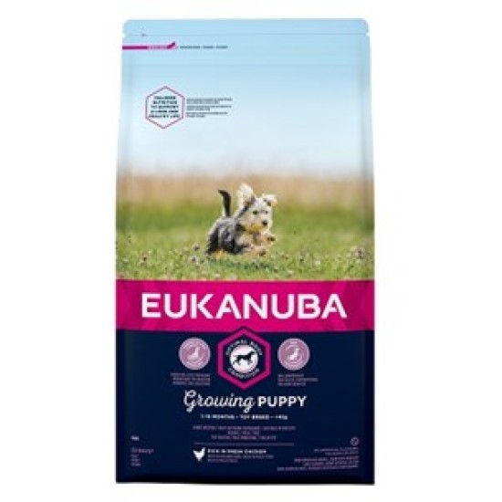 Eukanuba Growing Puppy Toy Breed Chicken 2kg