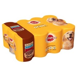 Pedigree Tins Mixed In Gravy 2 x 12 x 400g